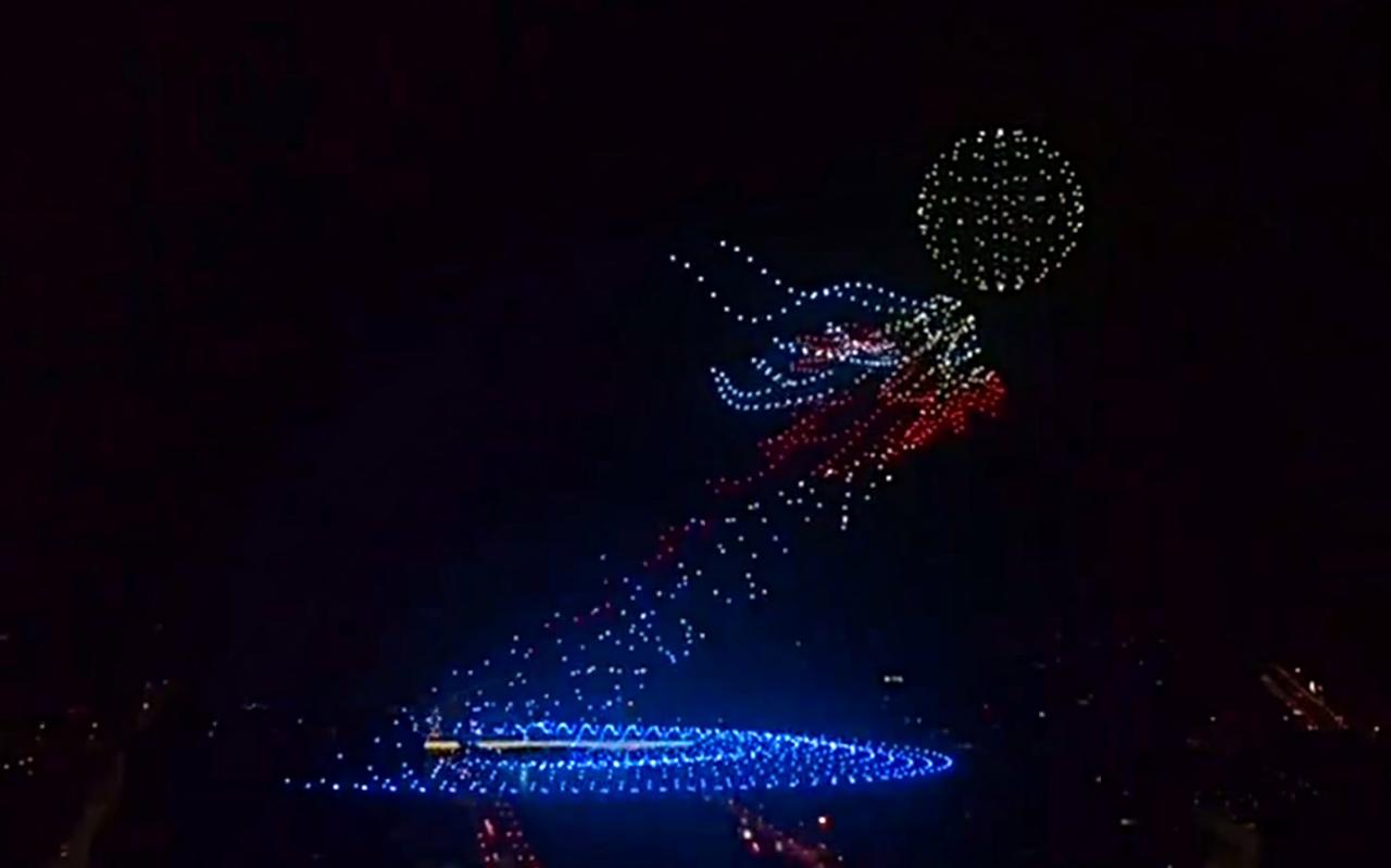 China new year drone show