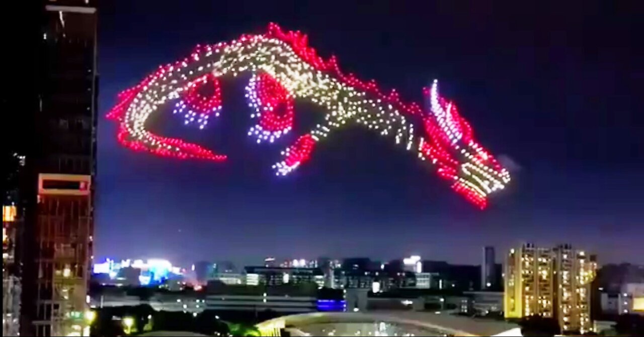 China new year drone show